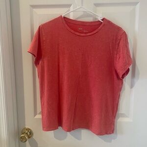 Aerie Bold Red Crew Neck Tee